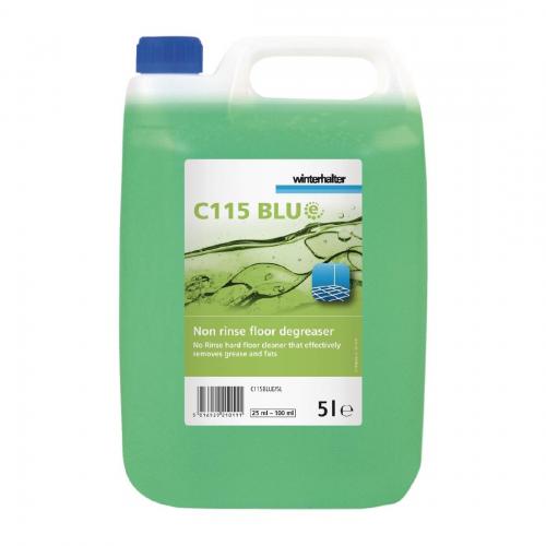 Winterhalter C115BLUE Enzyme Rinse Free Floor Degreaser (2x5Ltr)