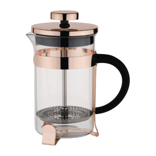 Olympia Copper Contemporary Cafetiere St/St - 6 cup 800ml