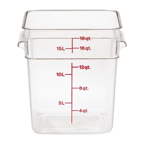 Cambro Square Storage Container - 17.2 Ltr (Pack 6) (B2B)