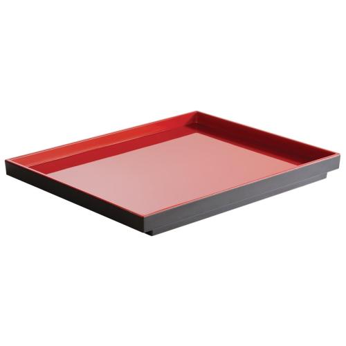 APS Tray Red Asia Plus - GN 1/4 26.5x16.2x3cm (B2B)