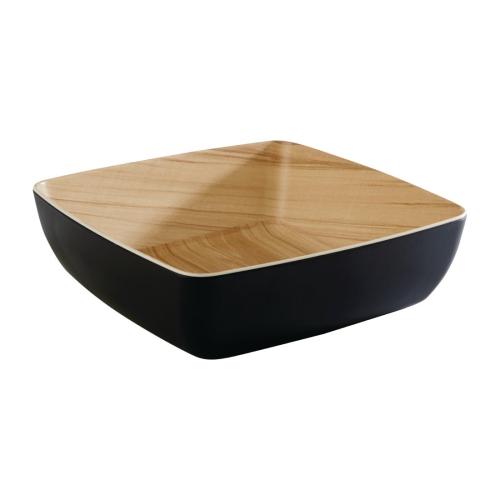 APS Frida Bowl Wood/Black - 250x250x75mm