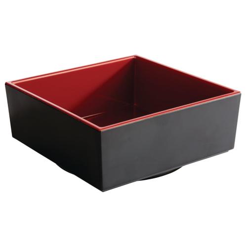 APS Bento Box Red Asia Plus - 15.5x15.5x6.5cm (B2B)