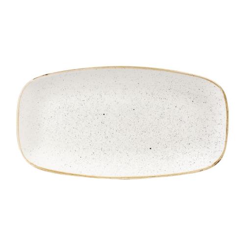 Churchill Stonecast Chefs' Oblong Plate No2 Barley White(Box12)127x269mm(Direct)