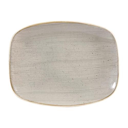 Churchill Stonecast Chefs' Oblong Plate No7 Peppercorn Gry(Box12)202x261(Direct)