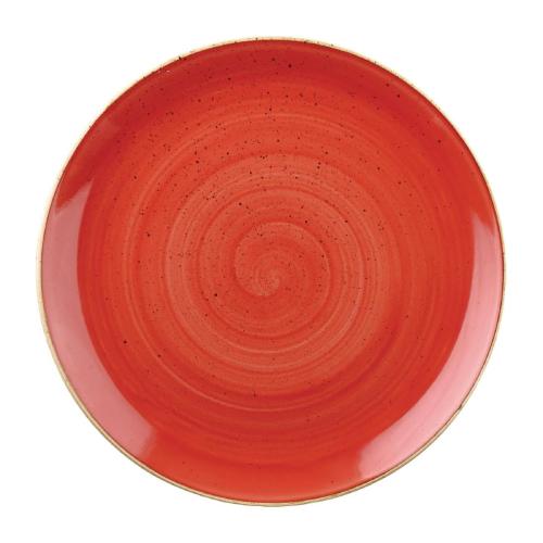 Churchill Stonecast Coupe Bowl Berry Red - 182mm 7 1/4" (Box 12) (Direct)