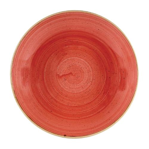 Churchill Stonecast Coupe Bowl Berry Red (Box 6) 310mm (Direct)