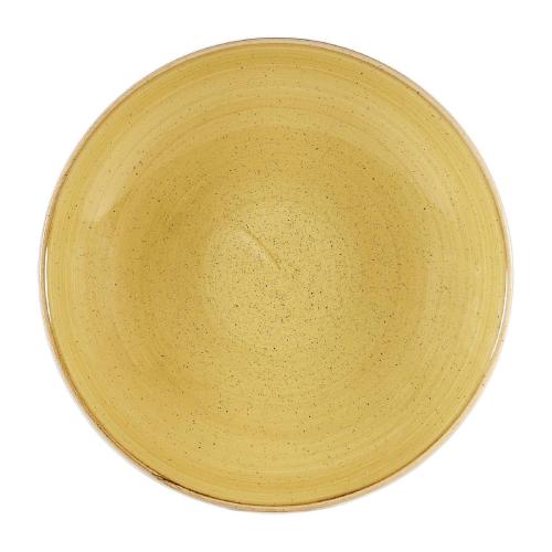 Churchill Stonecast Coupe Bowl Mustard Seed Yellow (Box 6) 310mm (Direct)