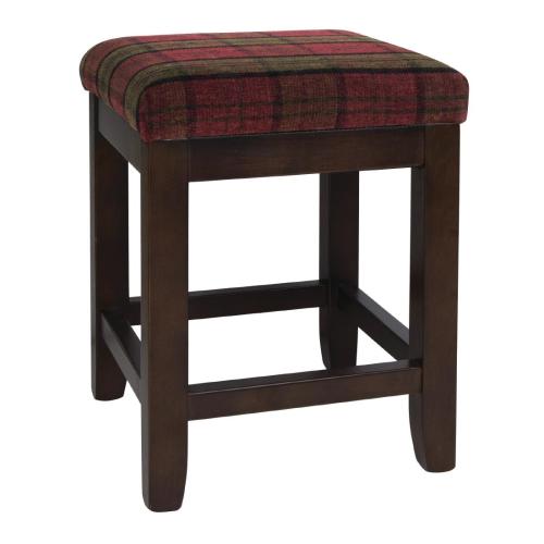 Bolero Dale Low Stool Red/Green Claret (Pack 2)