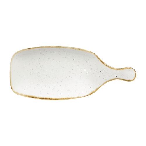 Churchill Stonecast Barley White Handled Paddle - 11x4 3/4" (Box 6) (Direct)