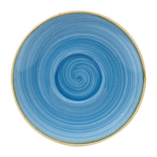 Churchill Stonecast Cornflower Blue Cappuccino Saucer - 3 1/2oz (Box 12)(Direct)