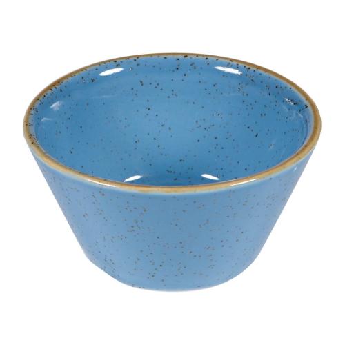 Churchill Stonecast Cornflower Blue Sauce Dish - 3oz (Box 12) (Direct)