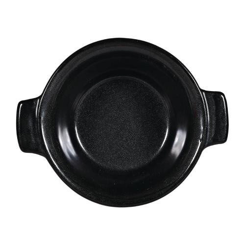 Art De Cuisine Black Igneous Small Pie Dish - 5 1/2" (Box 6) (Direct)