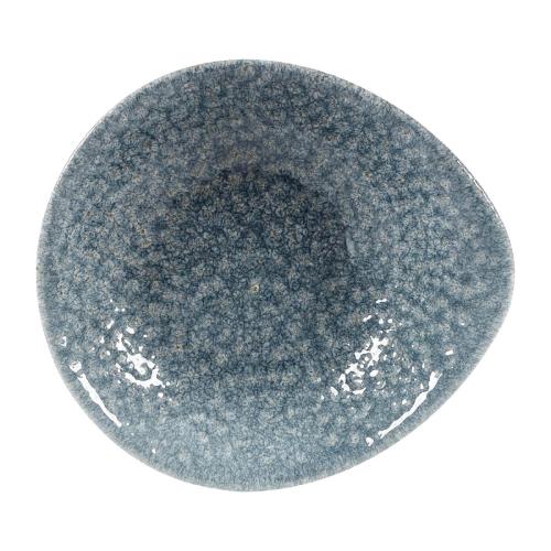 Churchill Raku Topaz Blue Round Dish - 6 3/8x5 5/8" (Box 12) (Direct)