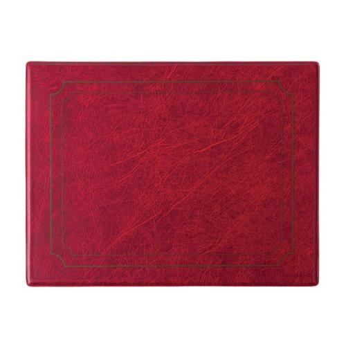 Place Mats PVC Burgundy - 265x205mm 10.5x8" (Pack 6)