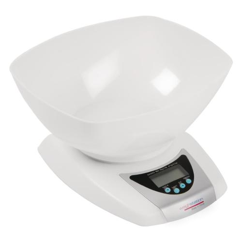 Weighstation White Plastic Add & Weigh Scale - 5Kg /11lbs Gradation 1g/0.1oz