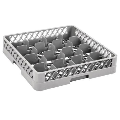 Vogue Glass Dishwasher Rack - 100x500x500mm (16 Compartments)