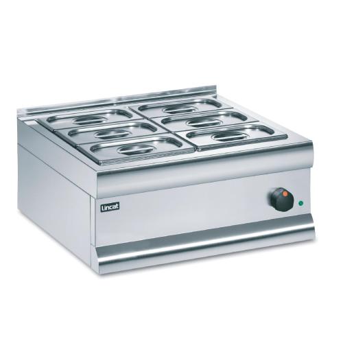 Lincat Bain Marie Dry Heat includes 6 x 1/4 GN - 290Hx600Wx600mmD (Direct)