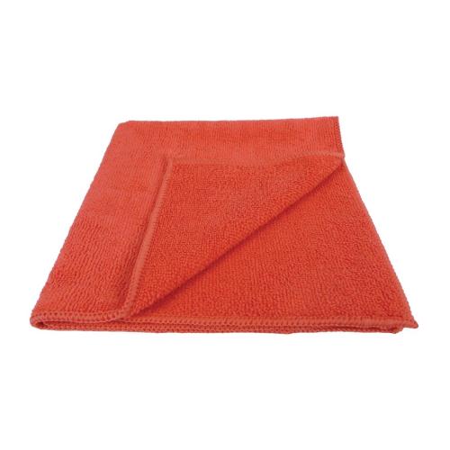 EcoTech Microfiber Cloths Red (Pack 10)