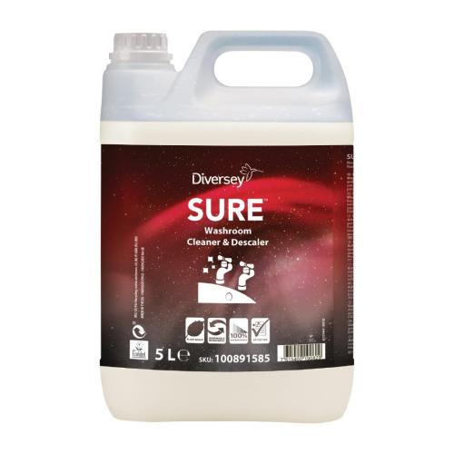 Diversey SURE Washroom Cleaner & Descaler (2x5Ltr)