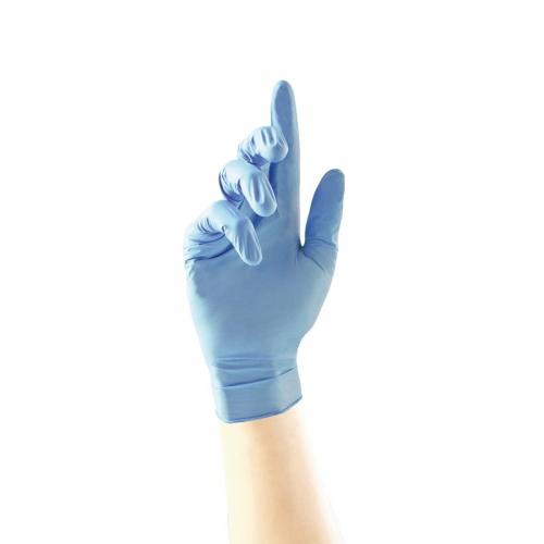 Fortified Blue Nitrile Glove  - Size L (Pack 100)