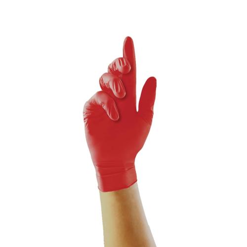 Pearl Nitrile Glove - Red  - Size XL (Pack 100)