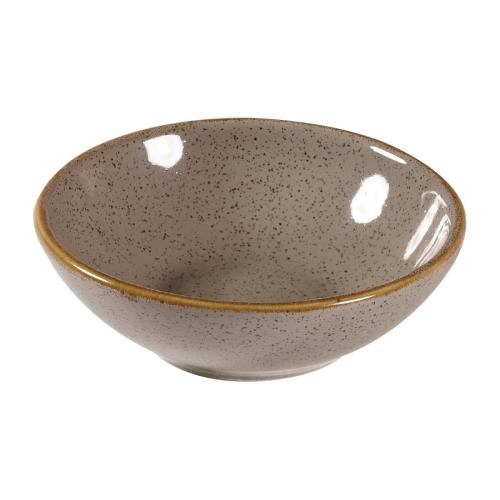 Churchill Stonecast Grey Shallow Bowl - 11.6cm 4 5/8" 20cl 7oz (Box 12) (Direct)