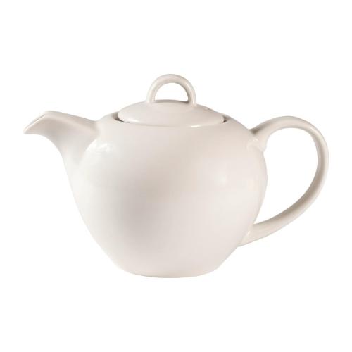 Churchill Profile White Elegant Teapot - 42.6cl 15oz H:11.5cm (Box 4) (Direct)