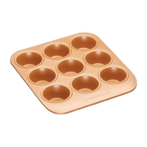 MasterClass Smart Ceramic Non-Stick Nine Hole Muffin Tin - 24x22x3.5cm