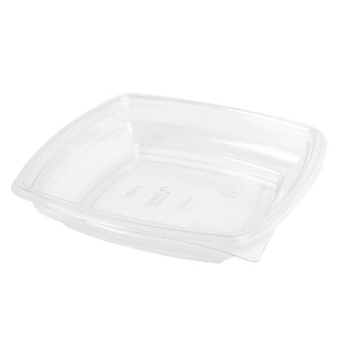 Plaza Salad/Deli Container Base only Clear - 500ml (Pack 500)