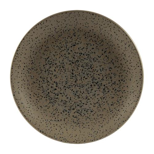 Churchill Menu Shades Caldera Flint Grey Coupe Plate 20.5cm (Box 6) (Direct)