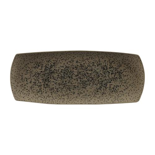 Churchill Menu Shades Caldera Flint Grey Plate 35.5x14cm (Box 6) (Direct)