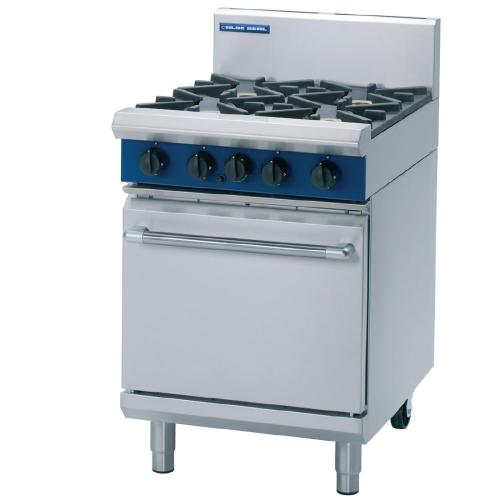 Blue Seal Evolution 4 Burner Static Oven NAT - 600mm (Direct)