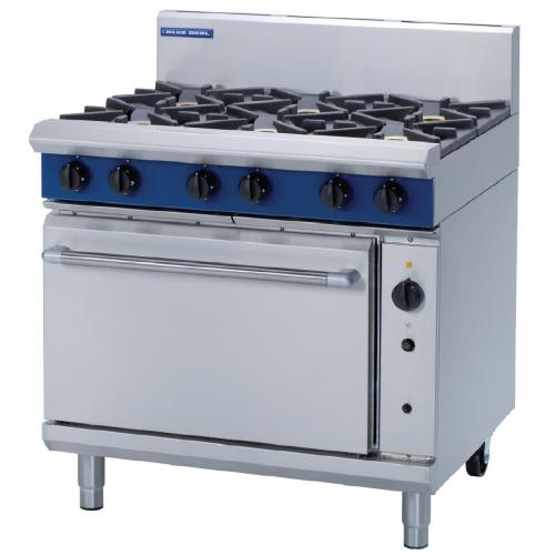 Blue Seal Evolution 6 Burner Convection Oven Nat Gas - 900mm (Direct)