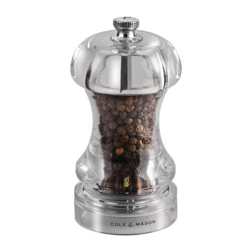 Cole & Mason Acrylic Pepper Mill Capstan - 115mm 4.5"