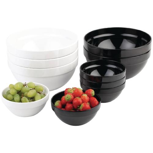 APS Frames Melamine Bowl White - 0.5Ltr 140x65mm (B2B)