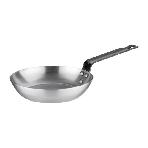 Vogue Induction Frying Pan Carbon Steel - 180mm 7"