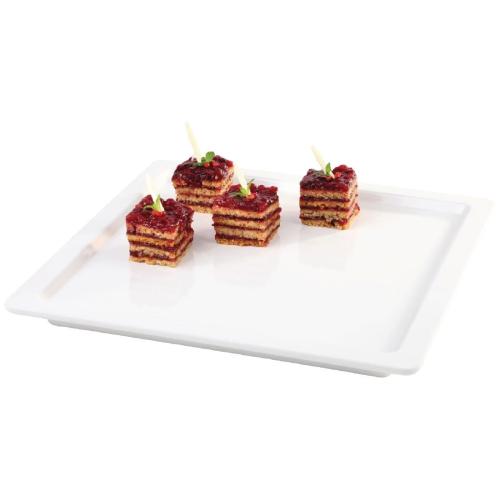 APS Apart Melamine Tray Square White - 230x230mm