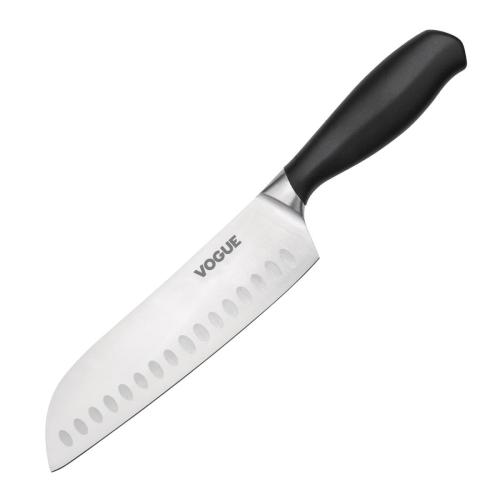 Vogue Soft Grip Santoku Knife St/St - 180mm 7"