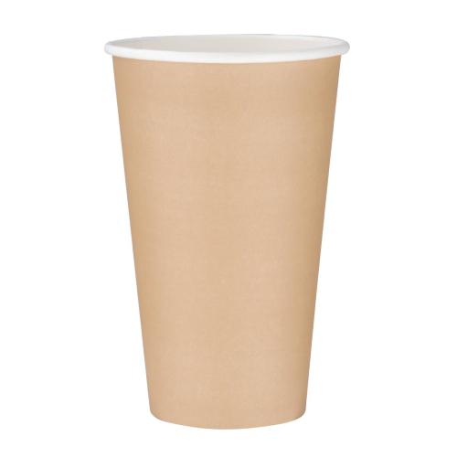 Fiesta Recyclable Hot Cup Single Wall Kraft - 16oz (Box 1000)