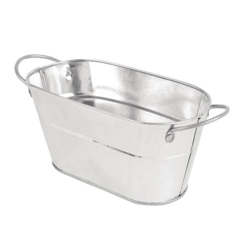 Olympia Rectangular Galvanised Tub - 205x115x95mm