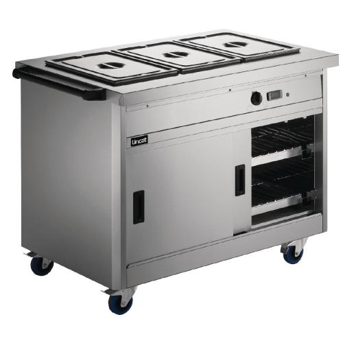 Lincat Panther Mobile Hot Cupboard with Bain Marie Top PassThrough Model(Direct)