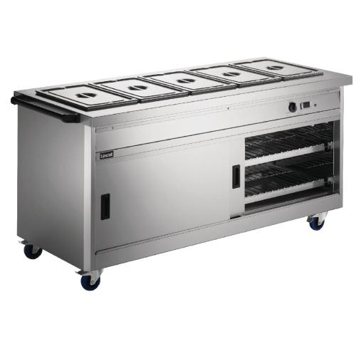 Lincat Panther Mobile Hot Cupboard with Bain Marie Top PassThrough Model(Direct)