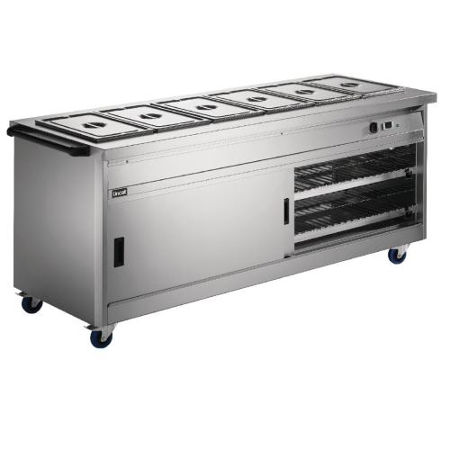 Lincat Panther Mobile Hot Cupboard with Bain Marie Top PassThrough Model(Direct)