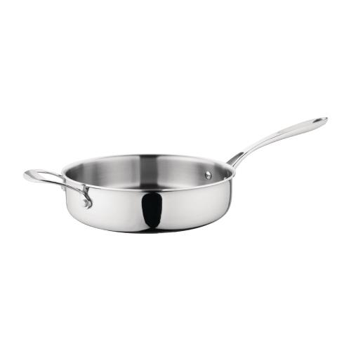 Vogue Tri Wall Saute Pan - 240mm 2 1/2Ltr 81fl oz