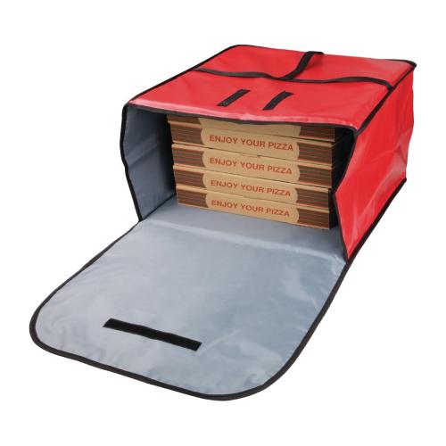 Vogue Insulated Pizza Delivery Bag Vinyl Large - 305x510x510mm 12x20x20"