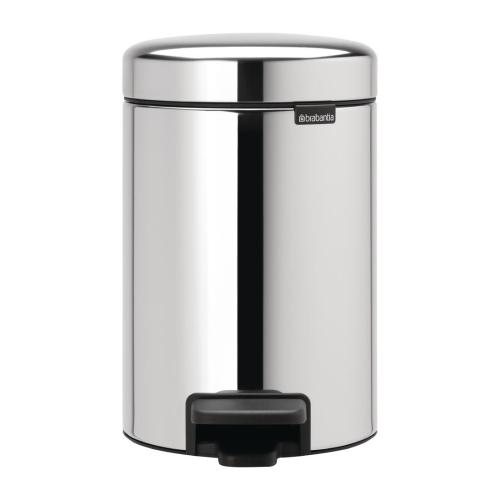 Brabantia Pedal Bin Brilliant Steel - 3Ltr