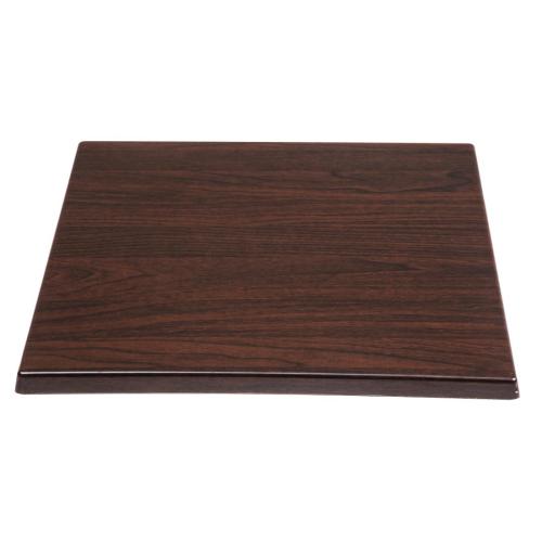 Bolero Square Table Top Dark Brown - 600mm