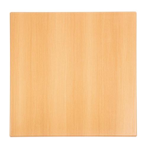 Bolero Square Table Top Beech Effect - 700mm