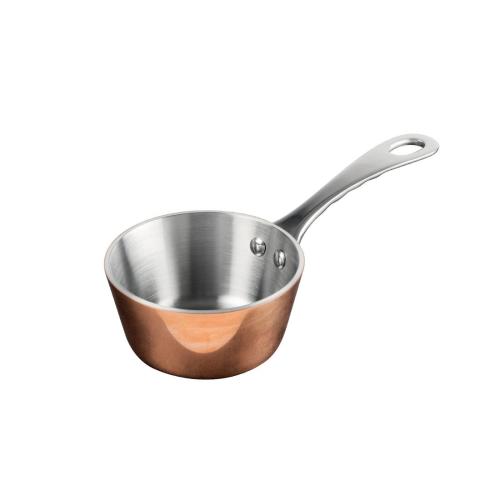 Vogue Copper Mini Gravy Pan - 80mm 150ml 5fl oz