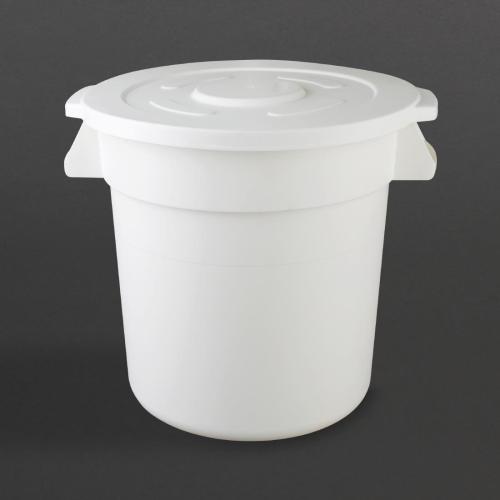 Vogue Round Container Bin White - 492mm 76Ltr